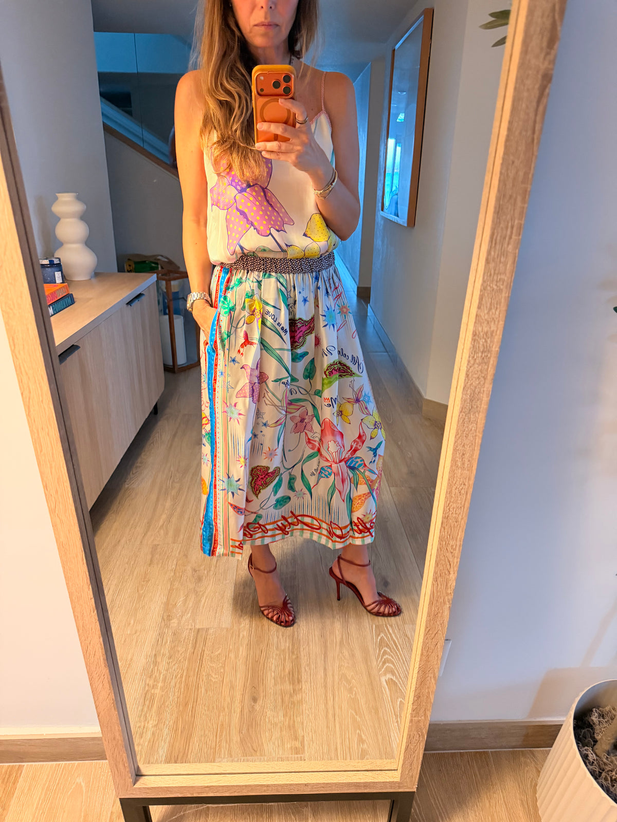 Vanessa Midi Skirt Paradiso