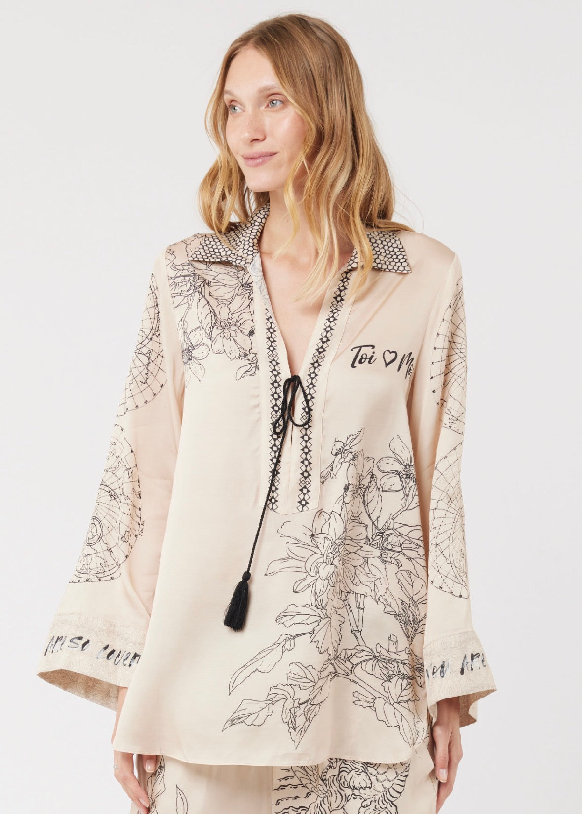 Caroline String Blossom Blouse