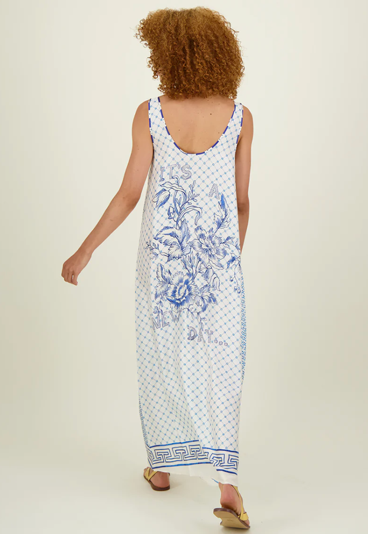 Amalfi Coast Sleeveless Dress - Querida Costa, Amalfi Coast Sleeveless Dress - Querida Costa,