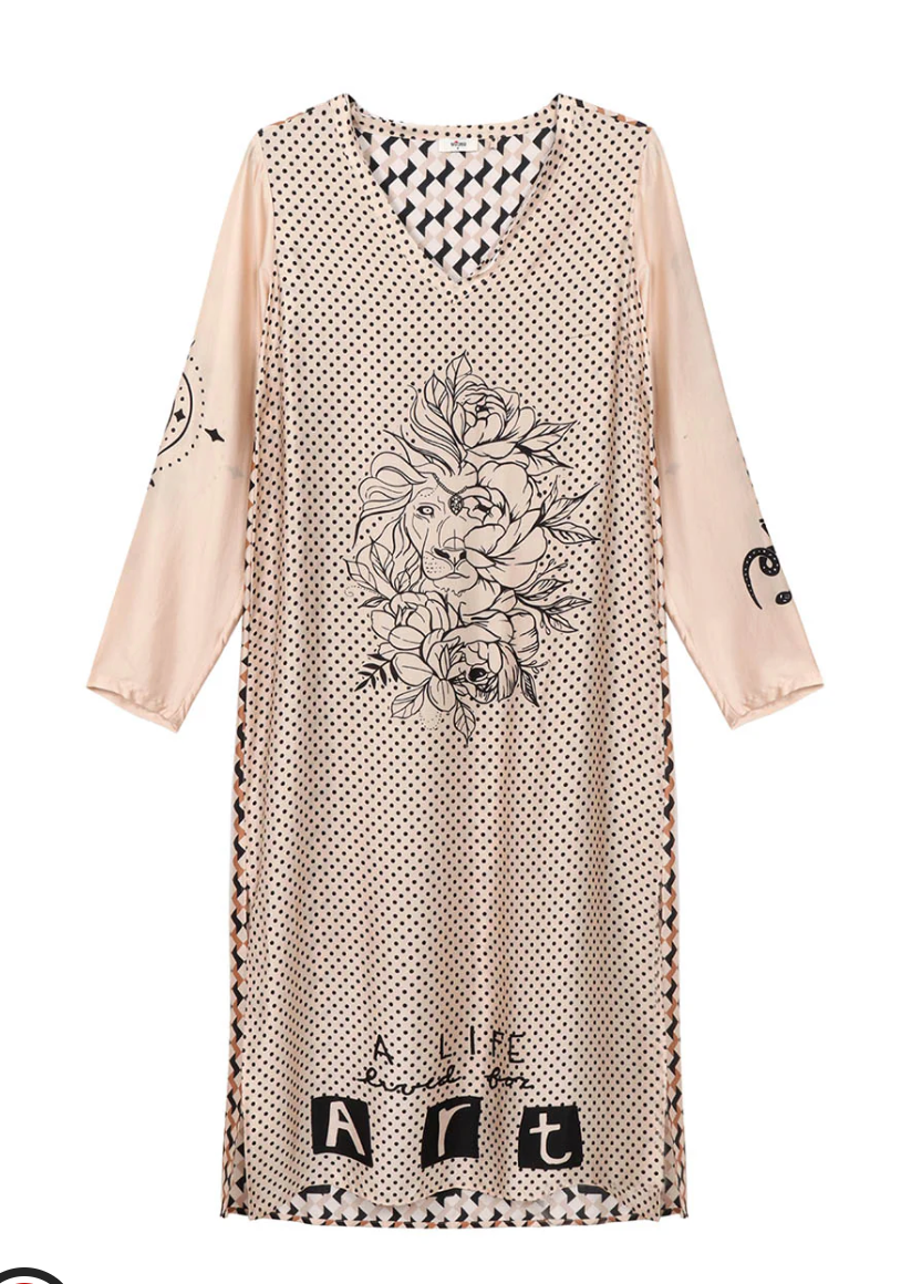 Eve Tattoo Print Dress