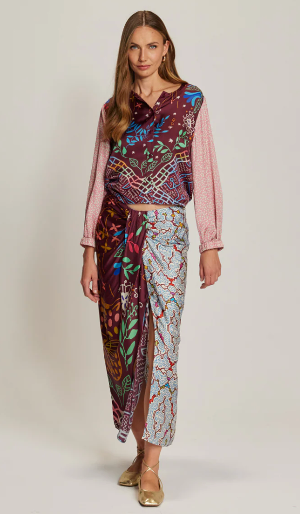 Luna Tie Shipibo Front Skirt