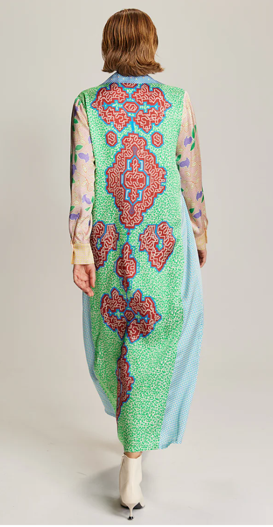 Kennedy Shipibo Placket Maxi Dress