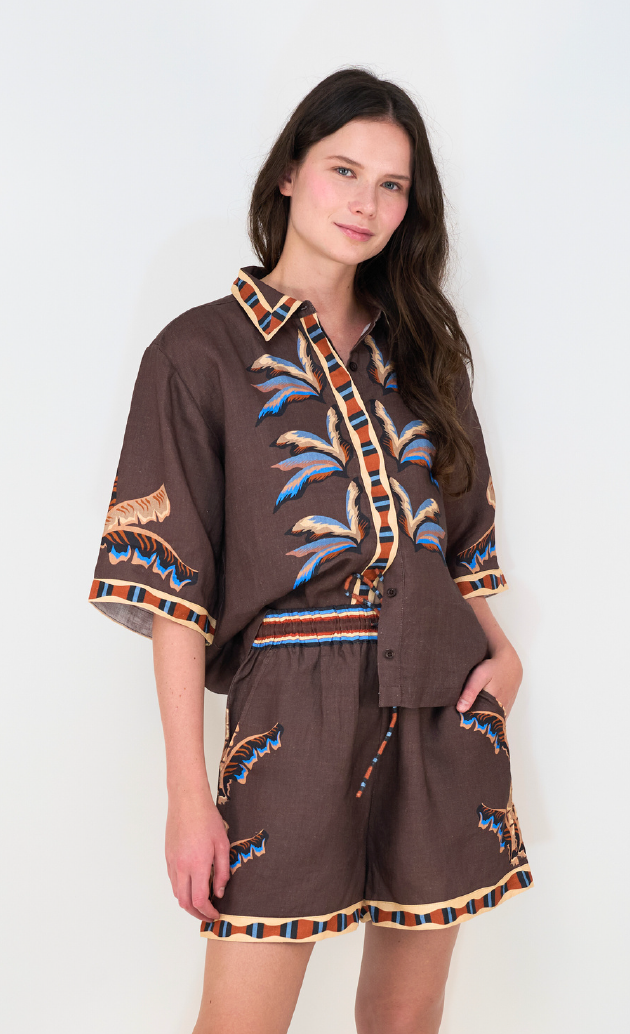 Shirt Bali Tiger Brown