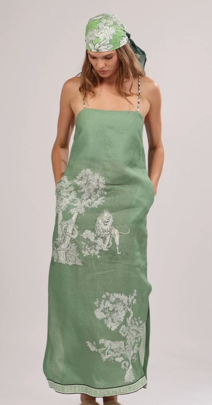 Long Dress Africa Green