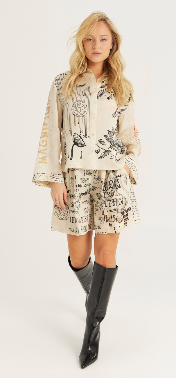 Aurora Oversized Shirt Noir Muse