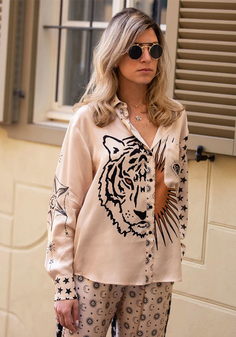 Camilla Mix Pattern Mystic Shirt