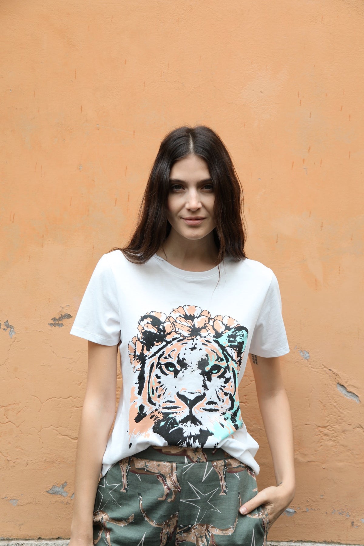 T-Shirt Lion White