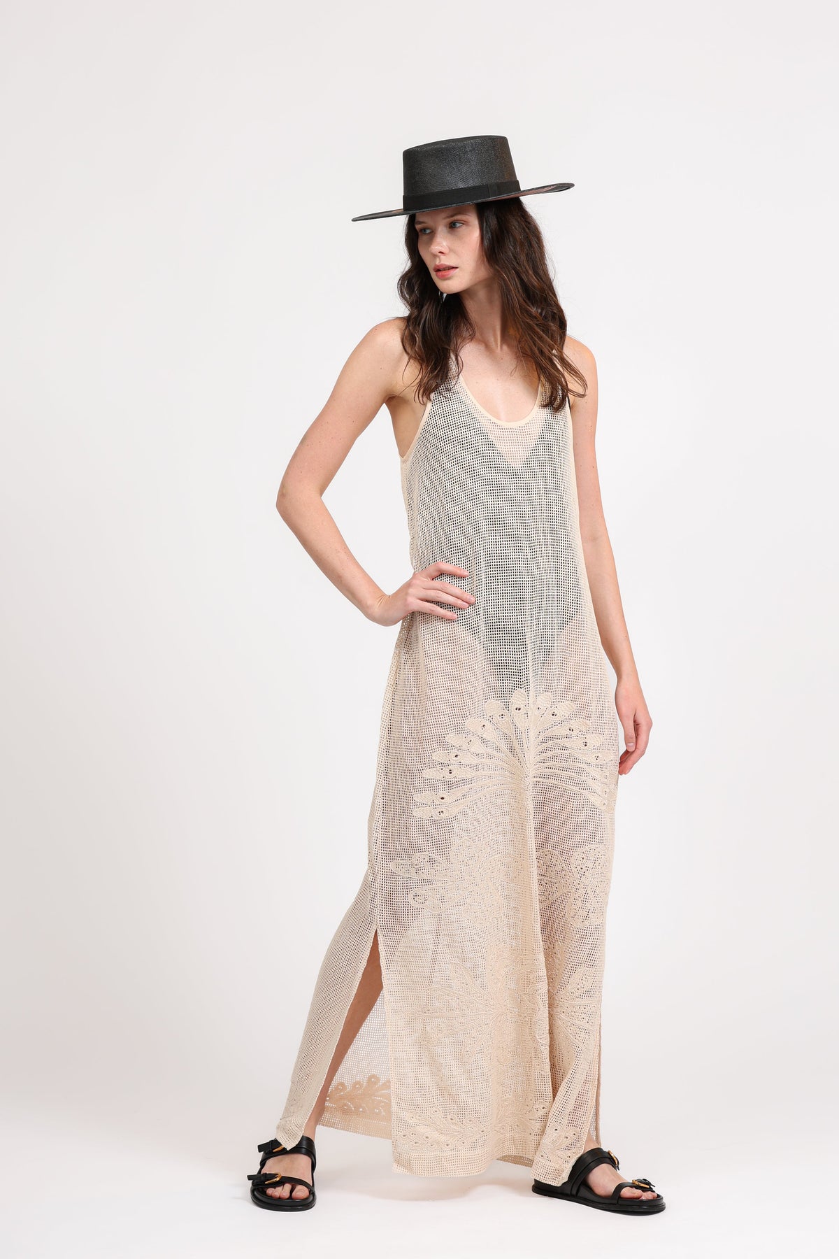 Long Net Dress Mosaico