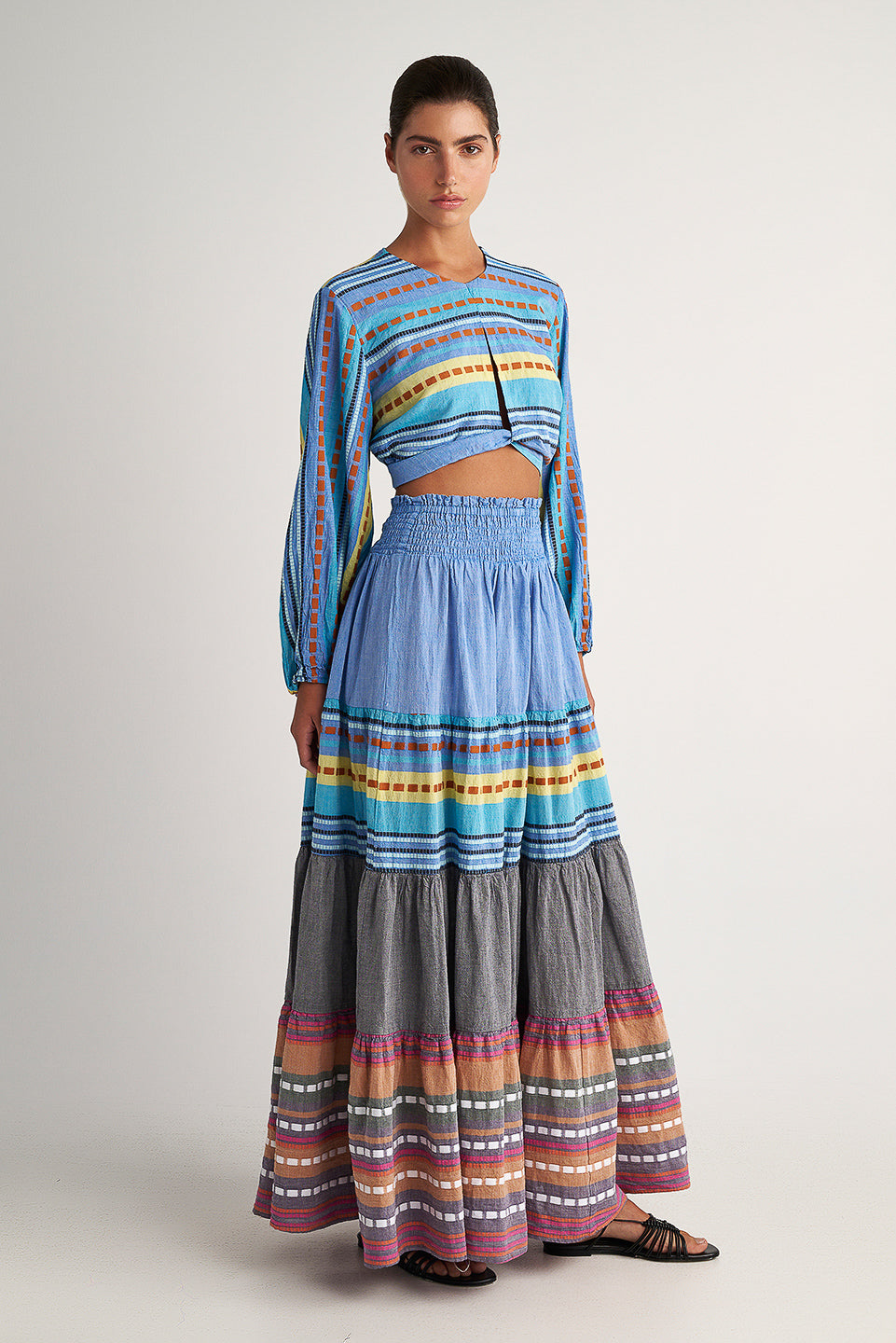 Alonissos Maxi Skirt blue S24P5220