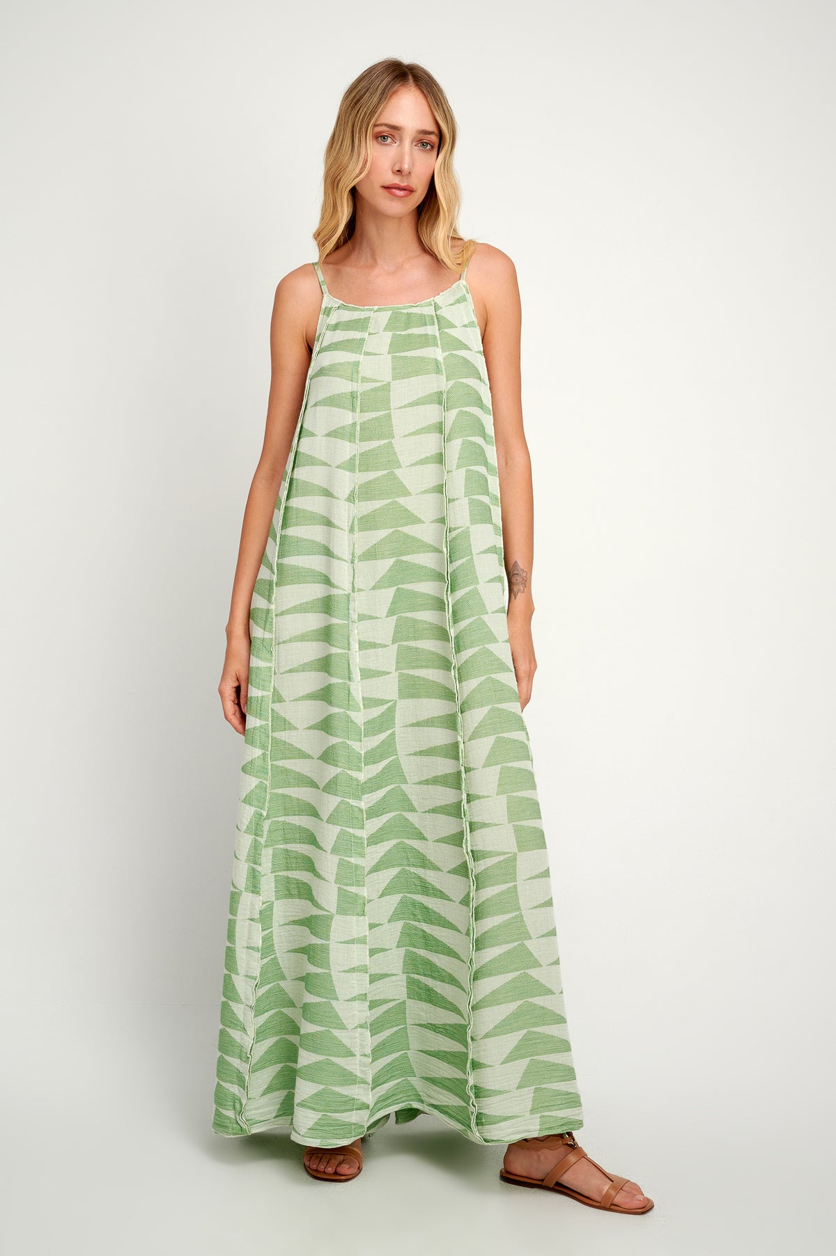Paros Zakar Maxi Dress S25P1037