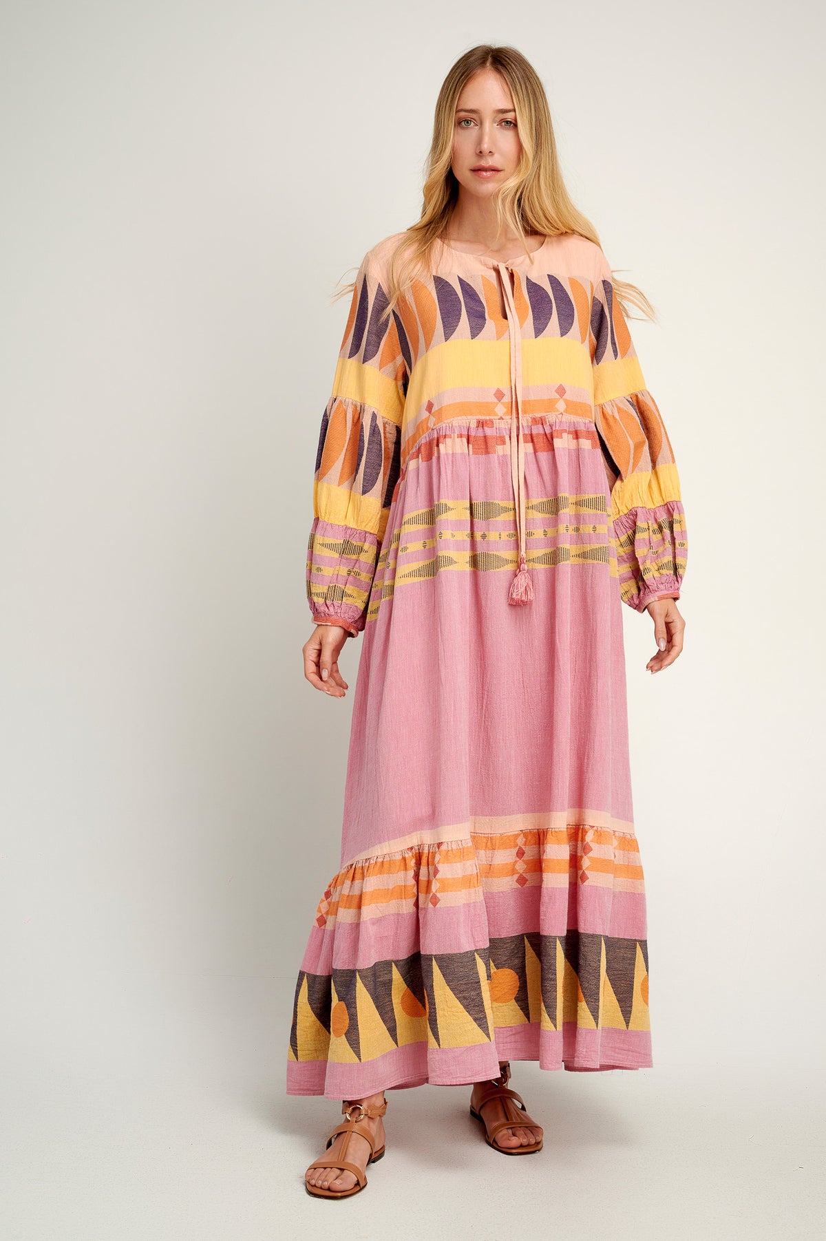 Chios Zakar Maxi Dress S25P1139