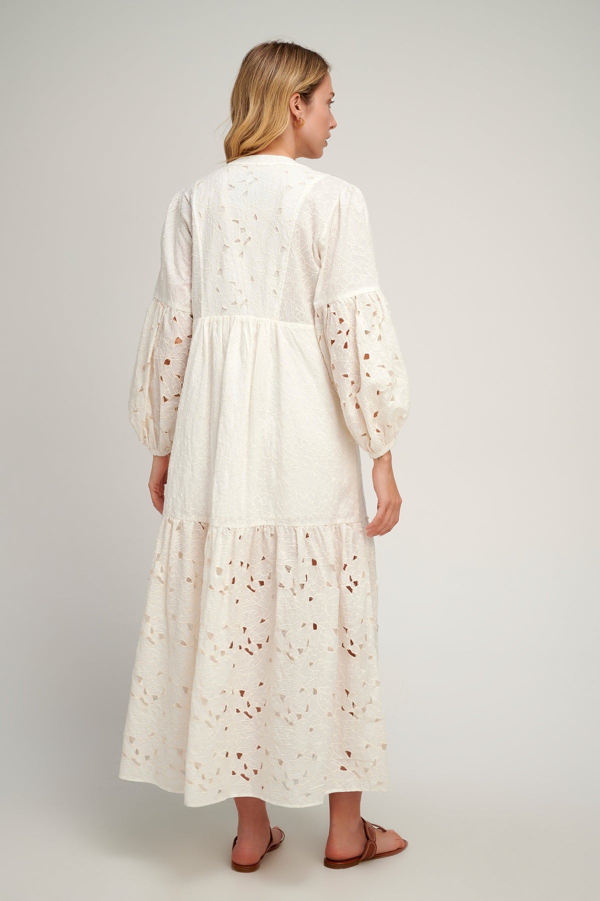 Giasemi Broderie Maxi Dress S25P1213