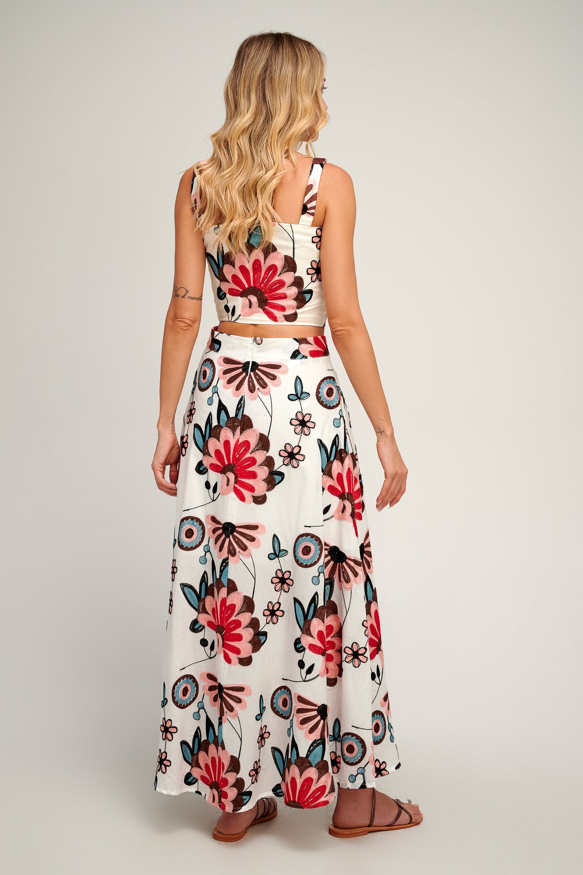 Vereniki Embroidered Maxi Skirt S25P1219