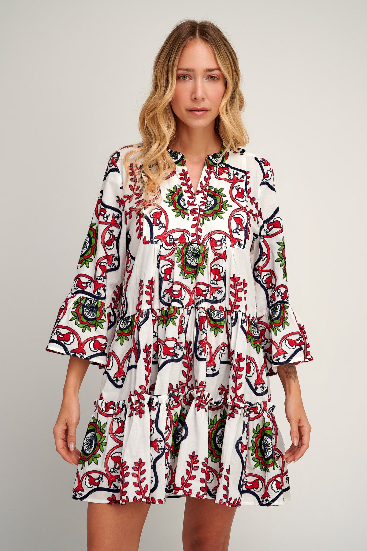 Samarina Embroidered Dress S25P1234