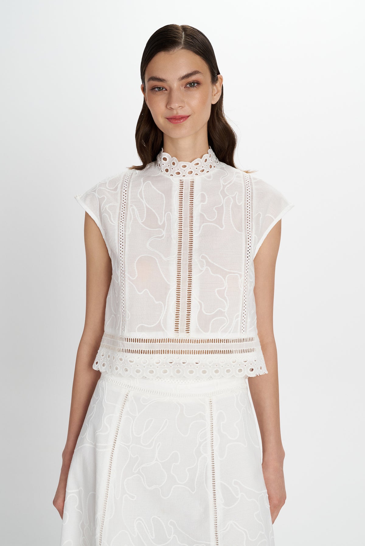 MYRTIA EMBROIDERED TOP S26P7099
