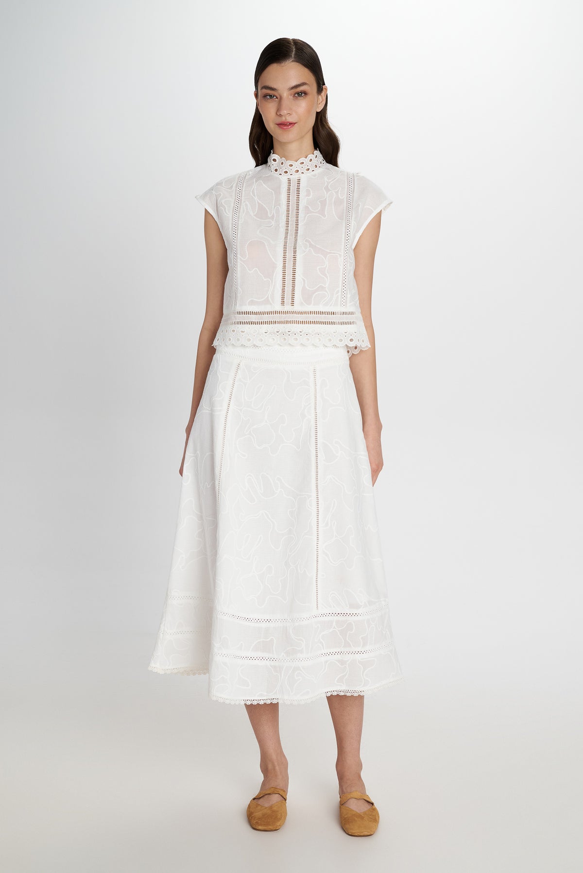 MYRTIA EMBROIDERED SKIRT S26P7101
