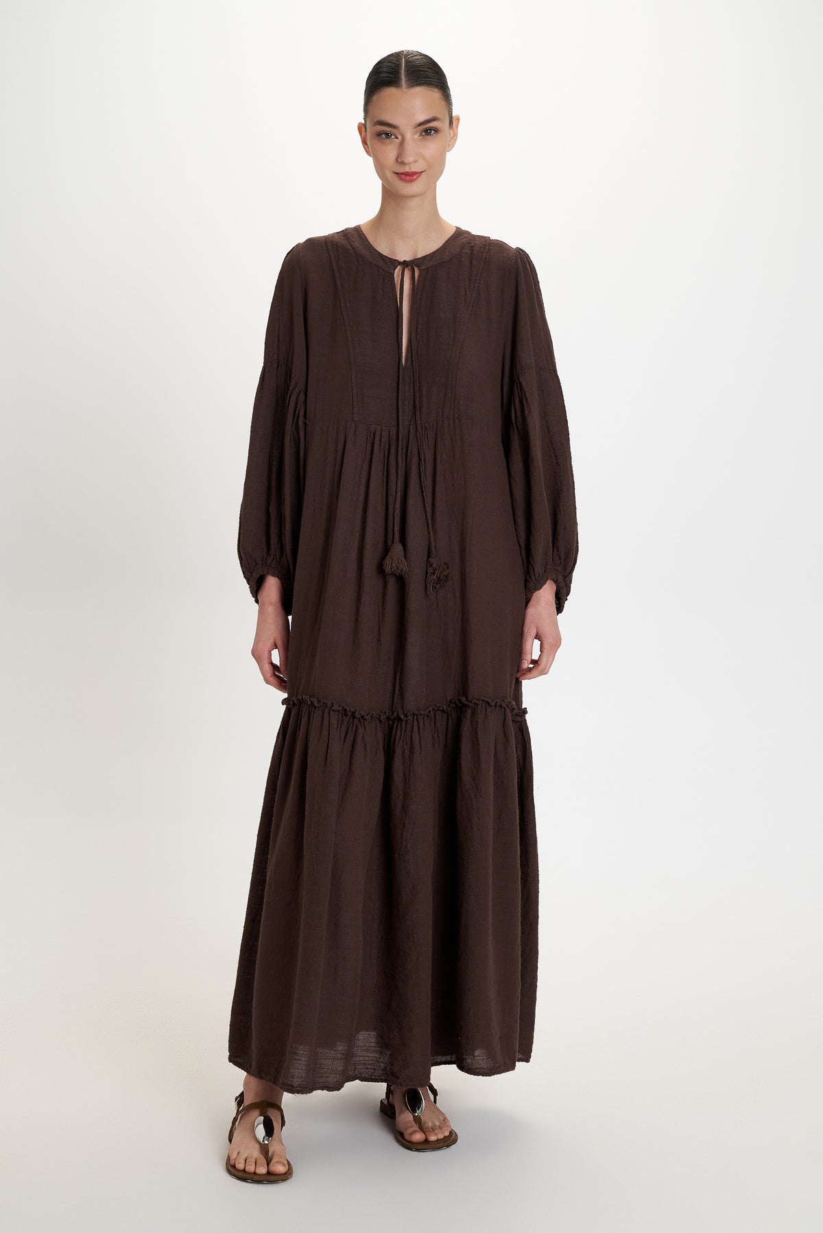 GAUZE MAXI DRESS S26P7198