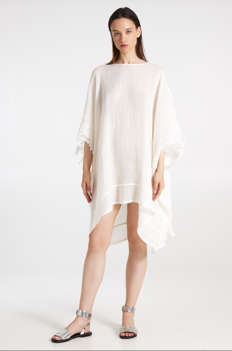 Lace Kaftan Off White