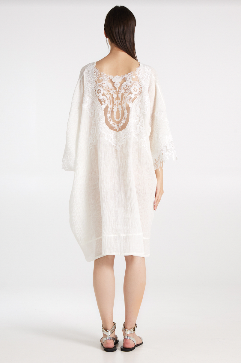 Lace Kaftan Off White