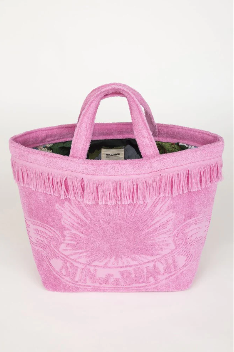 Surf n&#39; Turf Bubblegum Oversized Beach Bag