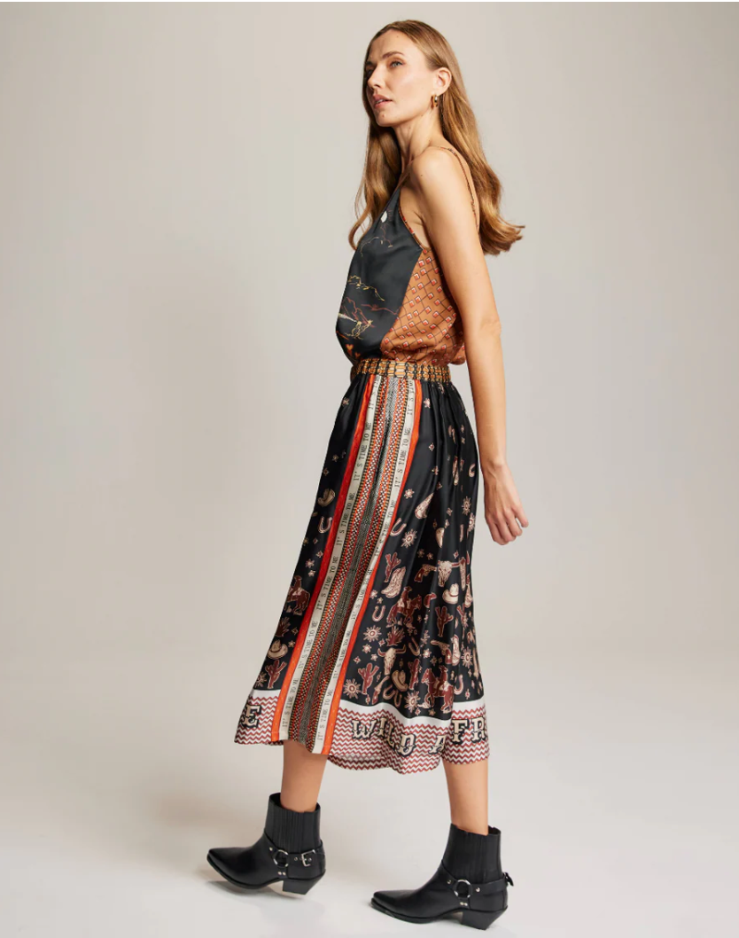 Vanessa Midi Rodeo Skirt