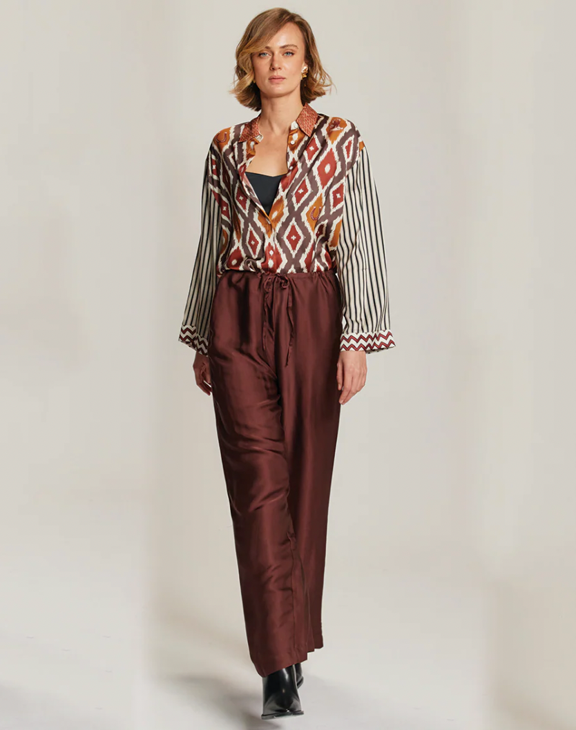 Savannah Wide Leg Pants Pecan