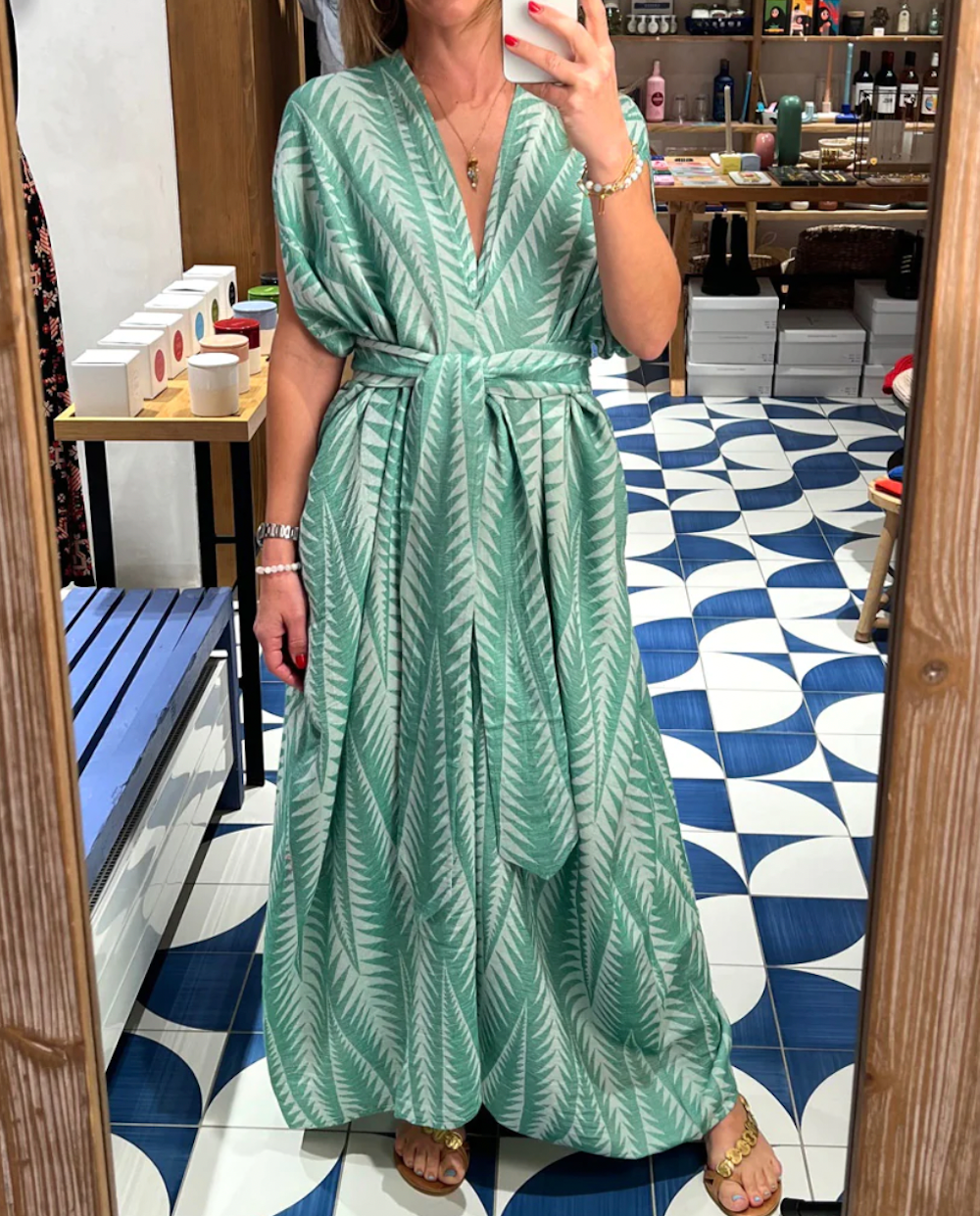 Finikas Maxi Dress S23P6048 - Querida Costa,