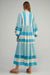 Stripes/ Embroidery Maxi Dress S23P6178