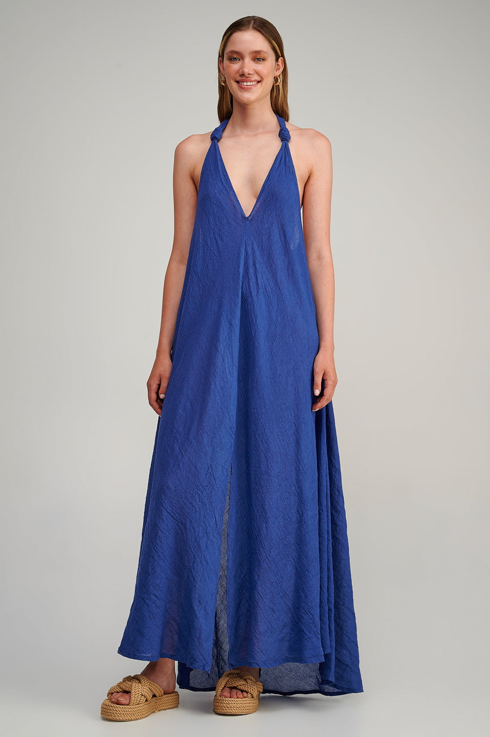 Light Gauze Maxi Dress S23P6225 - Querida Costa, Light Gauze Maxi Dress S23P6225 - Querida Costa,