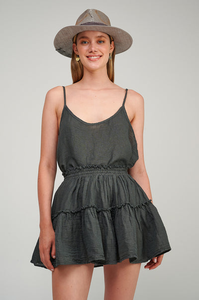 Desert Gauze Mini Skirt S23P6233