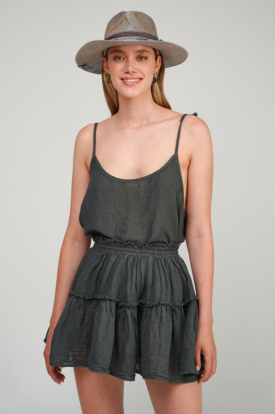 Desert Gauze Mini Skirt S23P6233