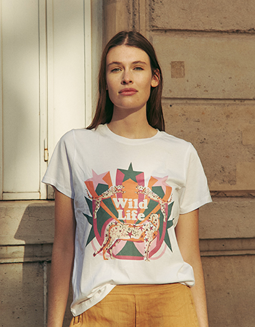 T-Shirt Wild Life - White