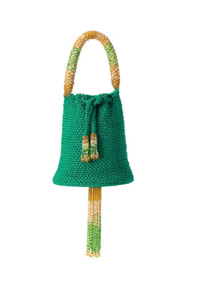 Green Crochet Party Bag